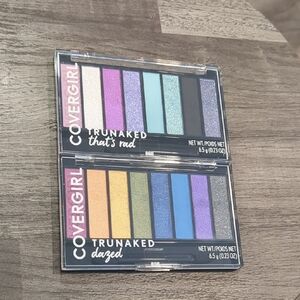 2 COVERGIRL TruNaked Duo Palette — Purple, Teal, Blue, Pink, Gold, Silver, Green